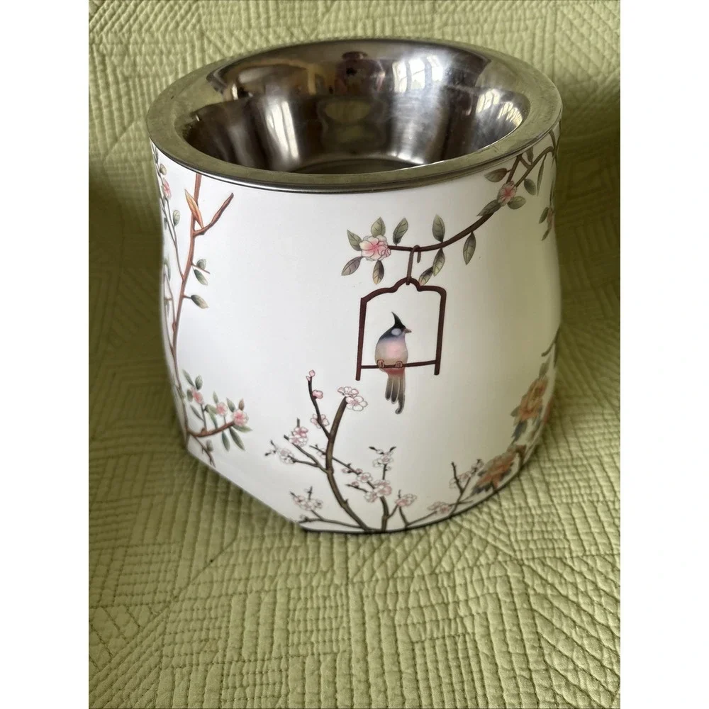 Elevated Decorative removable Dog Bowl Stainless Steel Feeder Large 3.8 Cup 7